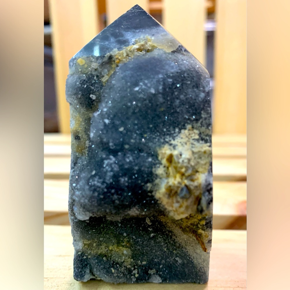 Sphalerite Tower with Druzy!